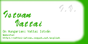 istvan vattai business card