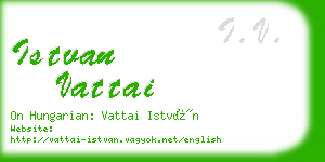 istvan vattai business card